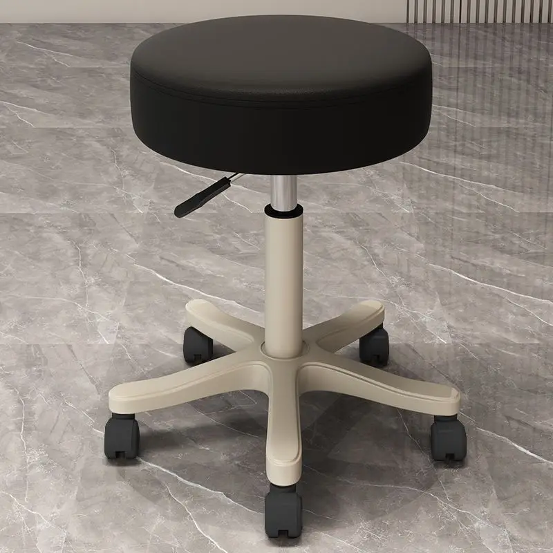 Schoonheidskruk met rugleuning Katrol Roterende liftstoel Manicure Haar Draaistoel Huishoudelijke dressing Make-upstoel