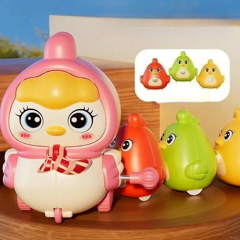 -Cartoon opwindbaar kruipspeeltje |   Educatief kipbeschermer speelgoed Kinderen kuikenmagneet Volg kip
