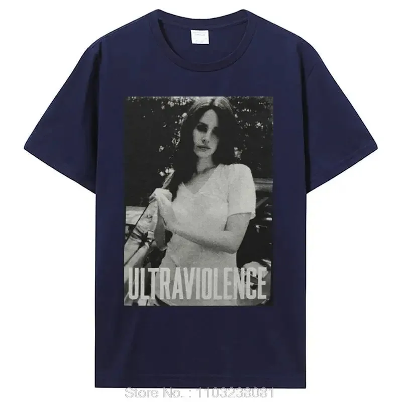 2024 Lana Del Rey Ultraviolence T Shirt Snow T-shirt Japanese Funny Gothic T Shirt Men Harajuku Aesthetic Cotton Tops Tees