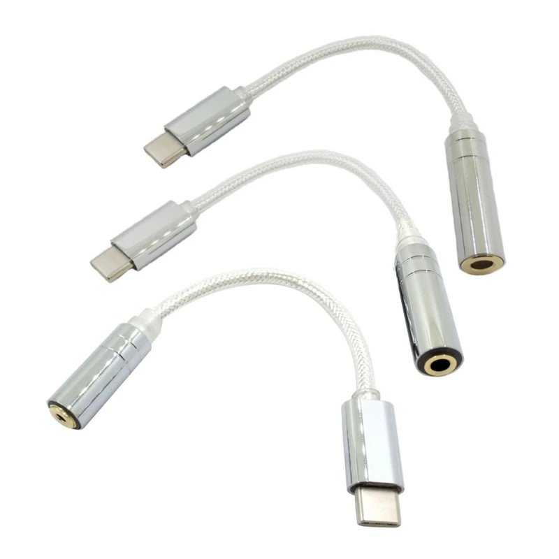 USB C to 3.5/2.5/4.4mm Female Adapter Cable No Damages Scratches Resistant Adapter Cable Excellent Workmanship Dropship