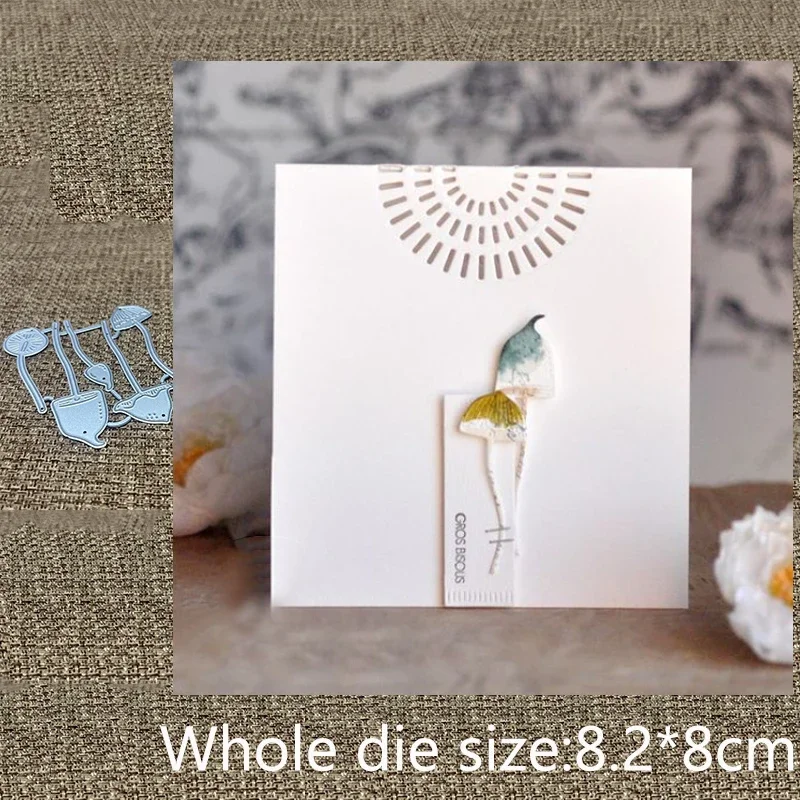 

XLDesign Craft Metal stencil mold Cutting Die mushroom decoration scrapbook die cut Album Paper Card Craft Embossing