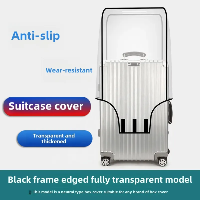 

Luggage Cover 2023 Transparent PVC Luggage Covers Waterproof Trolley Suitcase Dust Cover Dustproof Travel Organizer Accessories