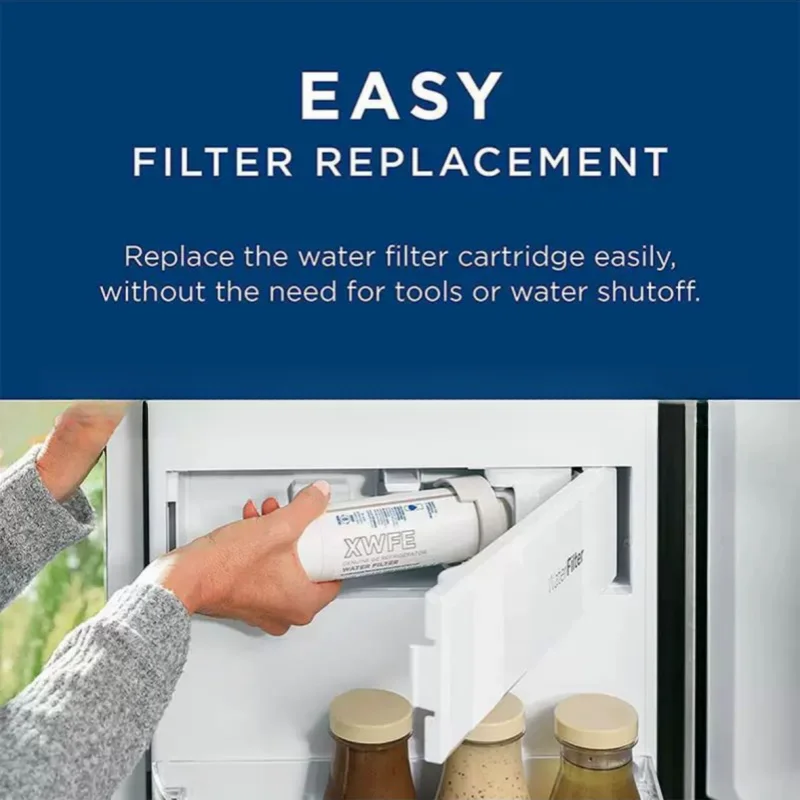 (Does not include RFID chip,please check!!)Refrigerator Refrigeration Water Filter XWFE replacement accessories for GE