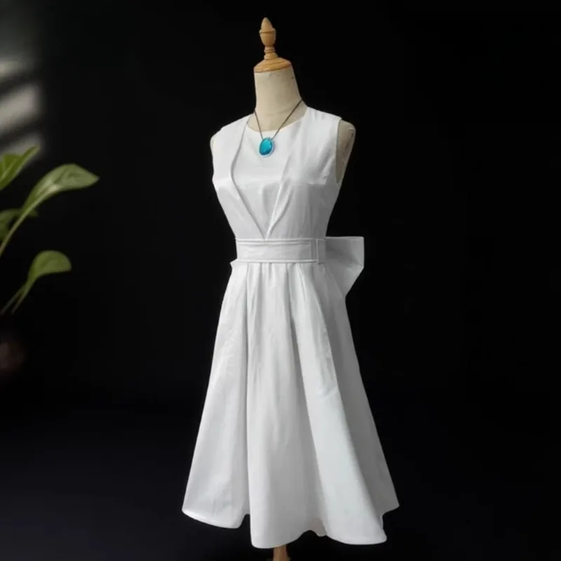 Identidade v menina cosplay traje elegante vestido branco com colar peruca terno para mulheres meninas anime festa rolepaly outfit