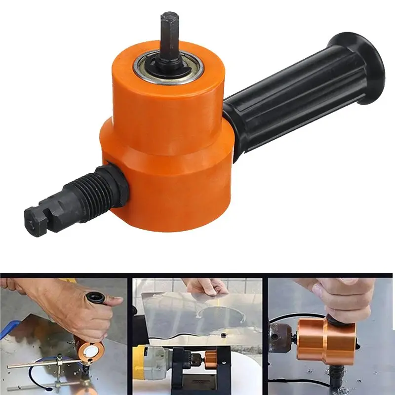 AT05-Double Head Metal Sheet Cutter Machine Hole Opener Cutting Saw Tool Sheet Cutting Machine Metal Sheet Cutter