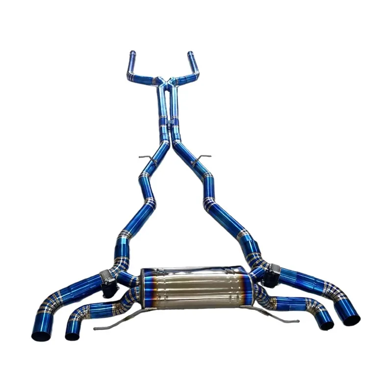 AKS Titanium Alloy Exhaust System for  M5 F90 With Muffler Valves Auto Tuning Exhausted System Pipes