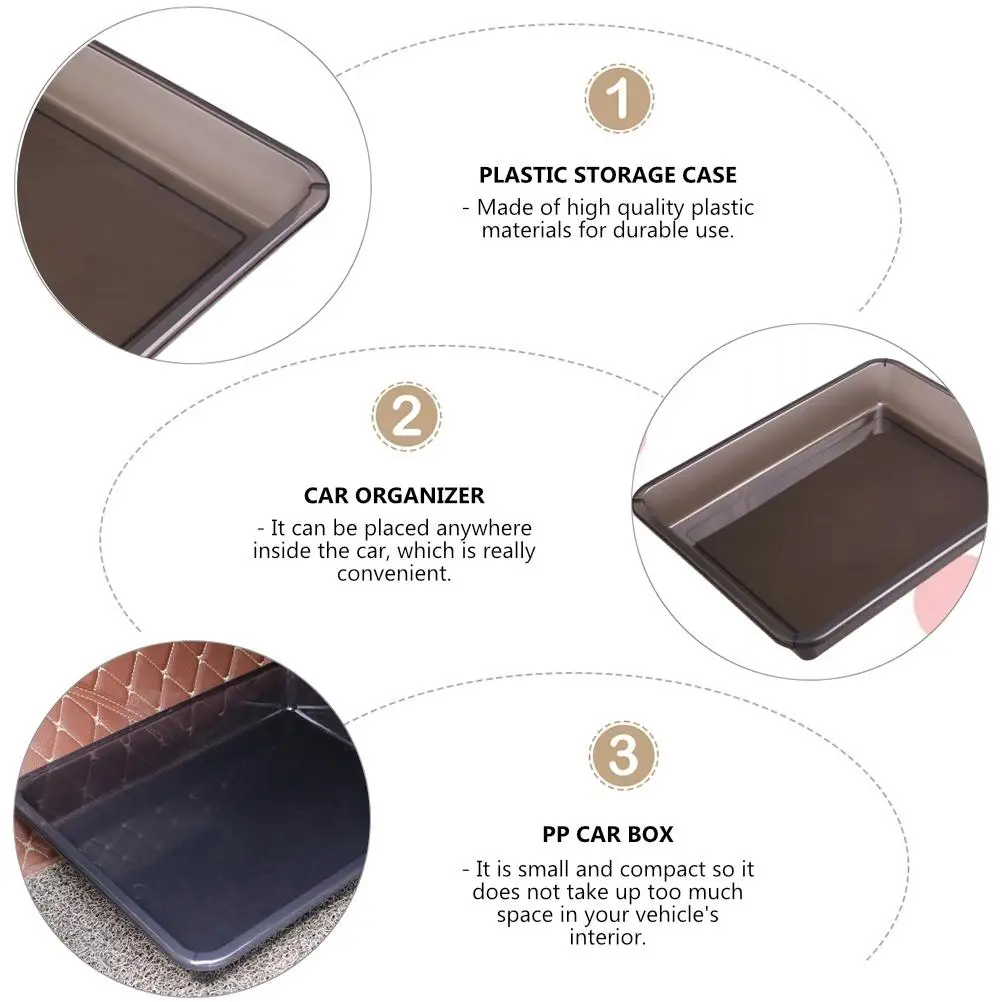 

Storage Boxes Car Multi-functional Sundries Case Auto Container Shoe Holder Plastic Travel