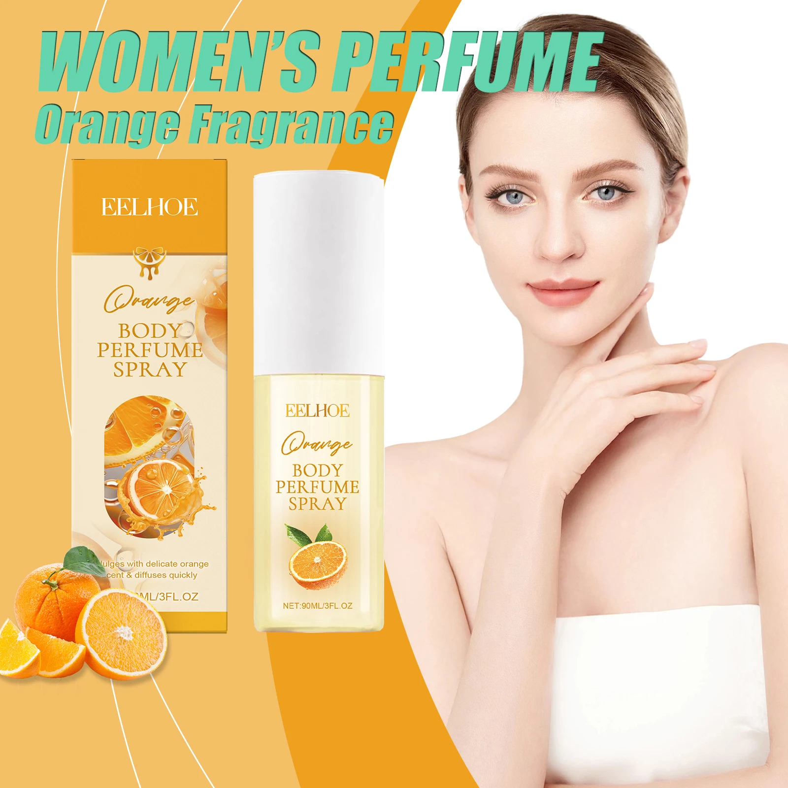 

EELHOE Women's Perfume Orange Fragrance Perfume Spray Elegant Fragrant Long Lasting Fresh Light Fragrance Pheromone Woman Spray