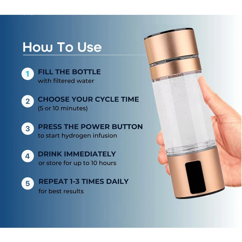 H2 Life SPE/PEM Генератор водородной воды Молекулярный ионизатор растворенной воды H2 CUP Водородная бутылка