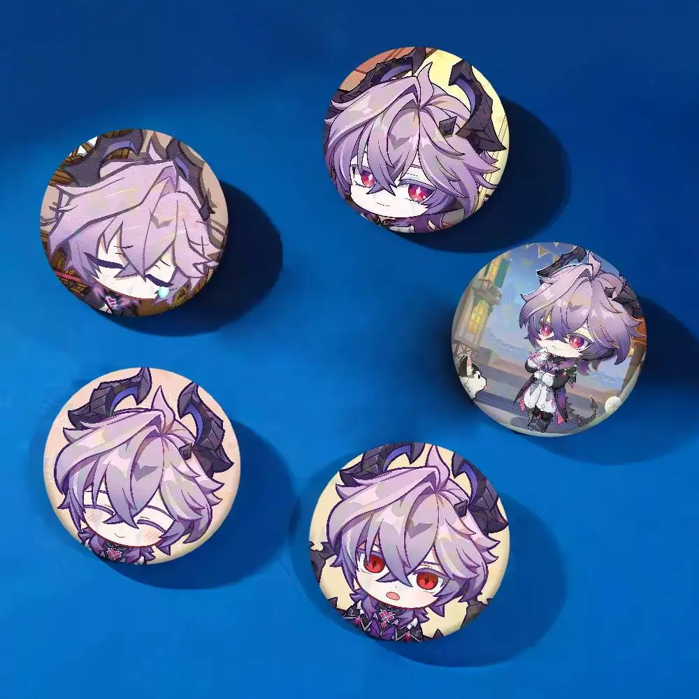 Juego Genshin Impact Durin Q serie creativa de Anime, alfileres esmaltados, insignia, broche de Metal para bolsa, decoración de ropa