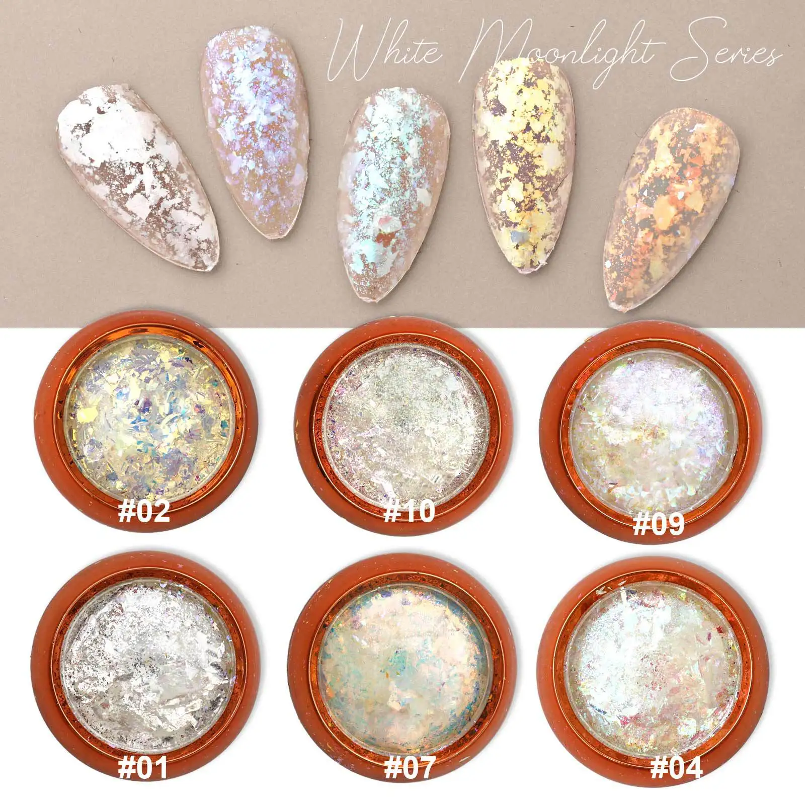 2025 Nail Art Decoration Super Glitter Sequins Holographic Northern Lights Fantasy Nail Art Sequins DIY Glamour Nail Art Tools
