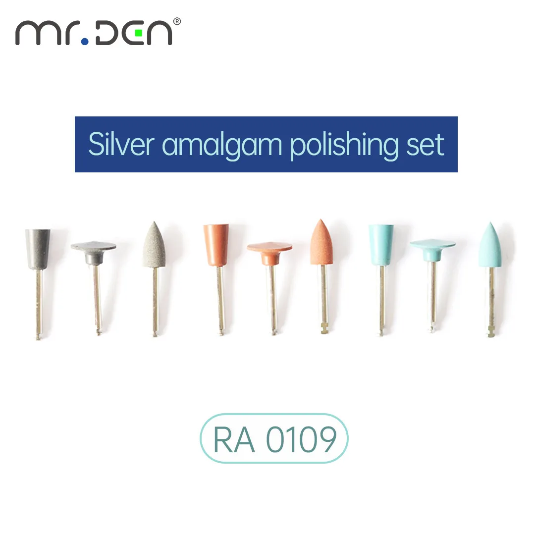 Resin Polishing Set Silver Amalgam Light Curing Resin Trimming Porcelain Veneer Preparation Grinding Head
