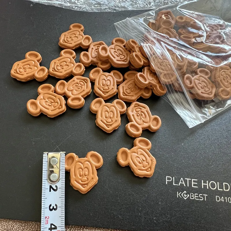 12Pieces 2.3cm   Disney Mickey waffle DIY material accessories