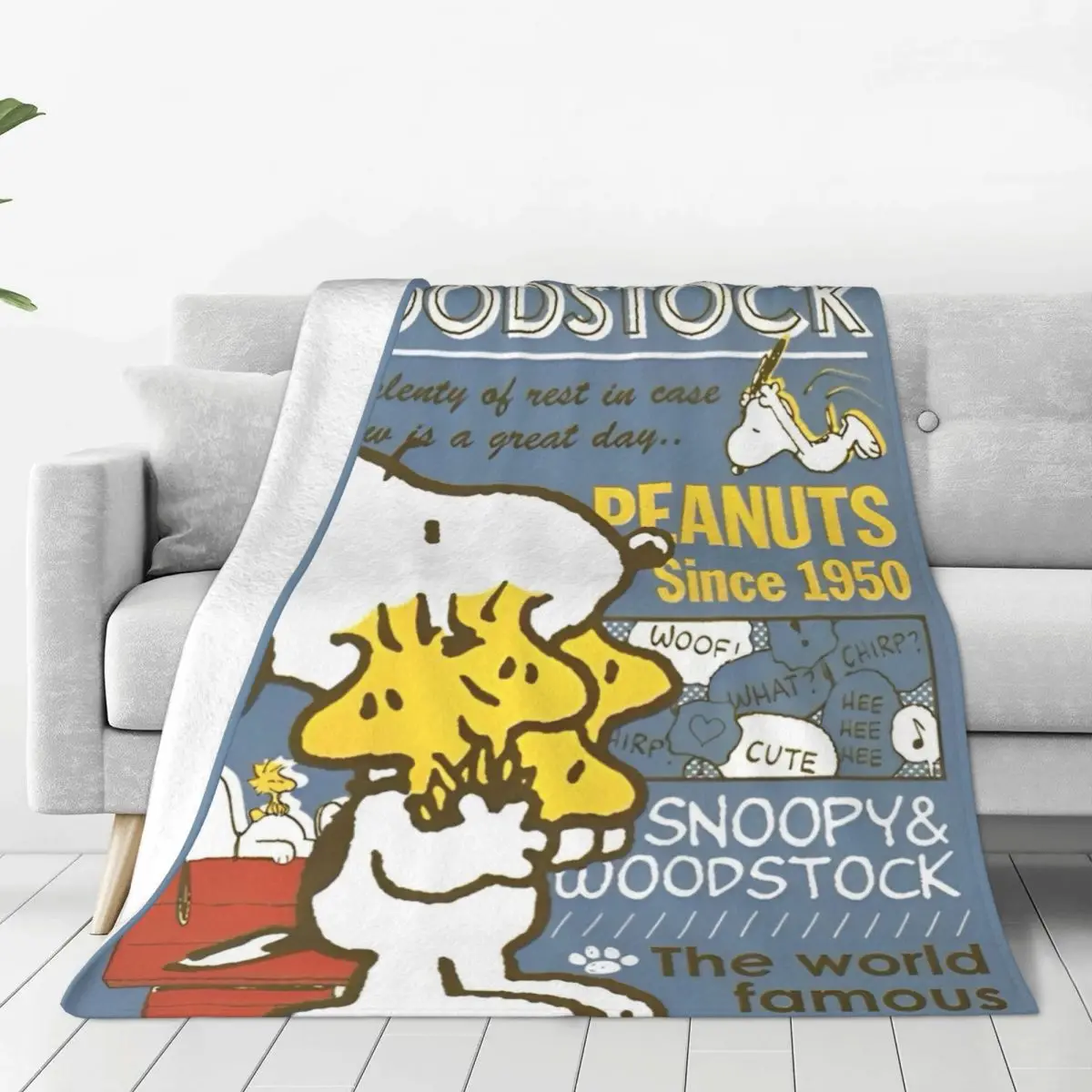 Snoopy Peanuts Blanket Warm Pattern Plush Throw Blanket For Couch Bed Picnic Flannel Bedspread Bed Cover