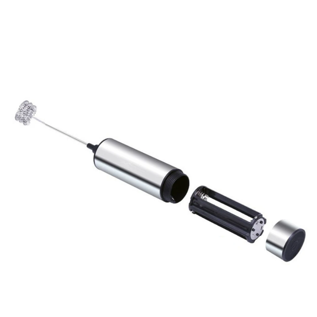 Three-head Stainless Steel Milk Frother Whisk Mixer for Milk