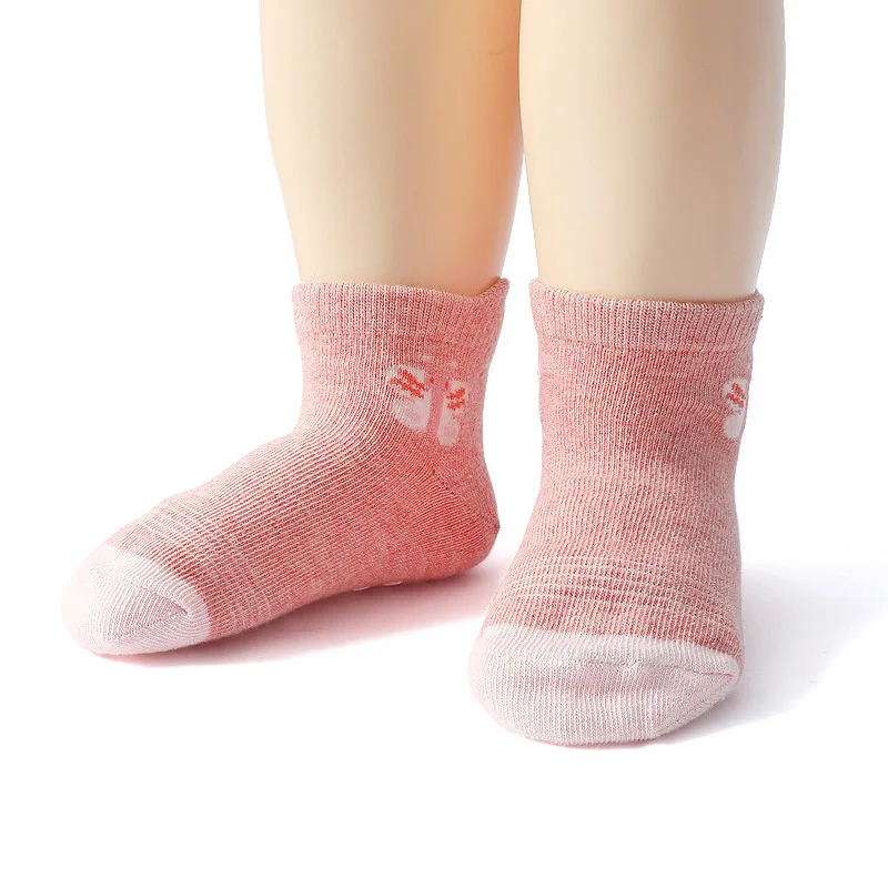 6 Paar Mädchensocken mit Cartoon-Blumen-Herz-Muster, rutschfeste Bodensocken für Kinder, Babys, Kleinkinder, ganzjährig – Detail 7