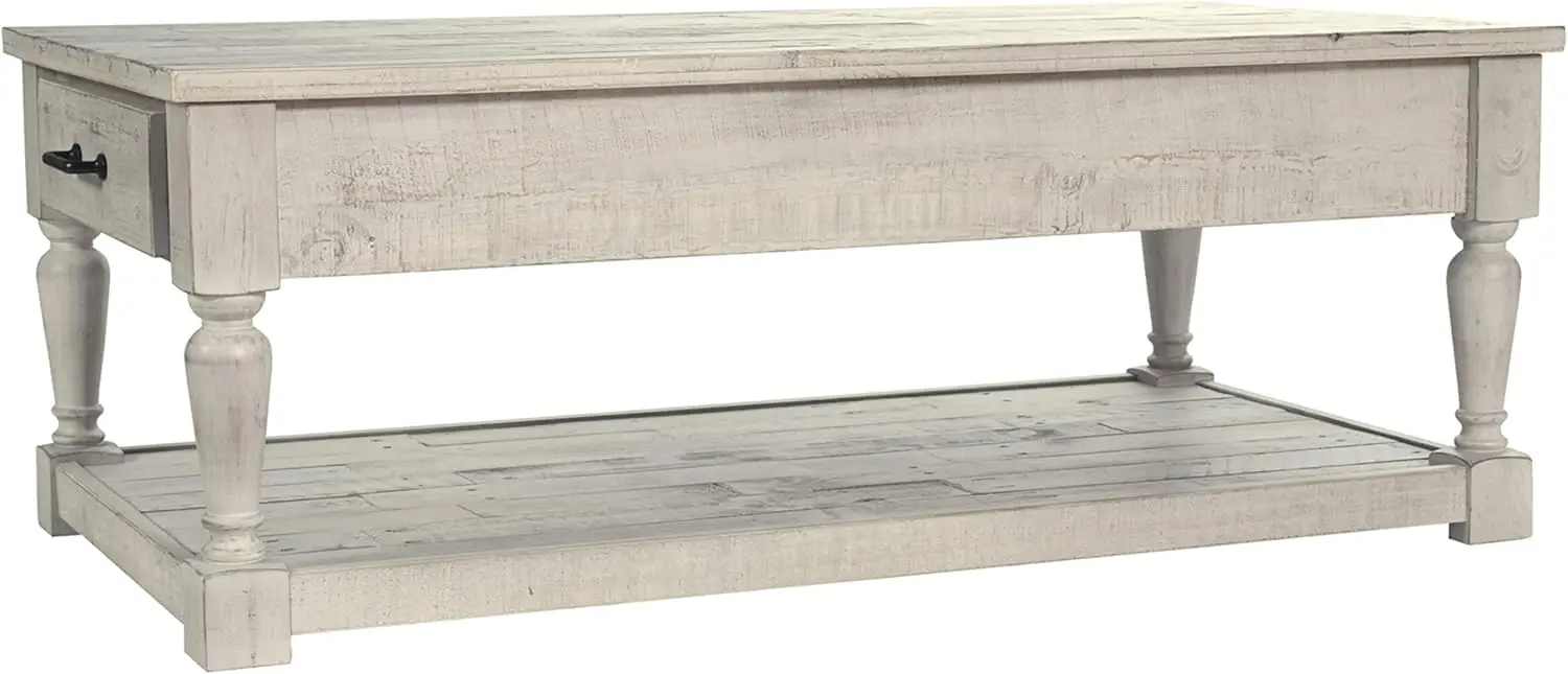 Shawnalore Rectangular Rustic Cocktail Table, Whitewash