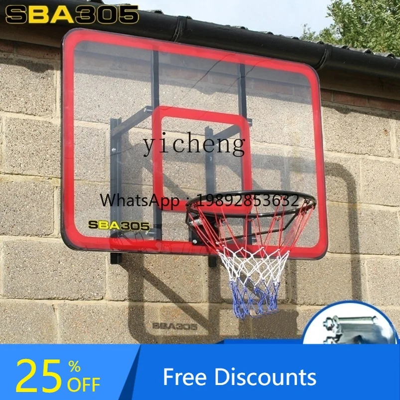 

AH Children's Wall-Mounted Outdoor Indoor Adjustable Standard Wall-Mounted Basketball Stand