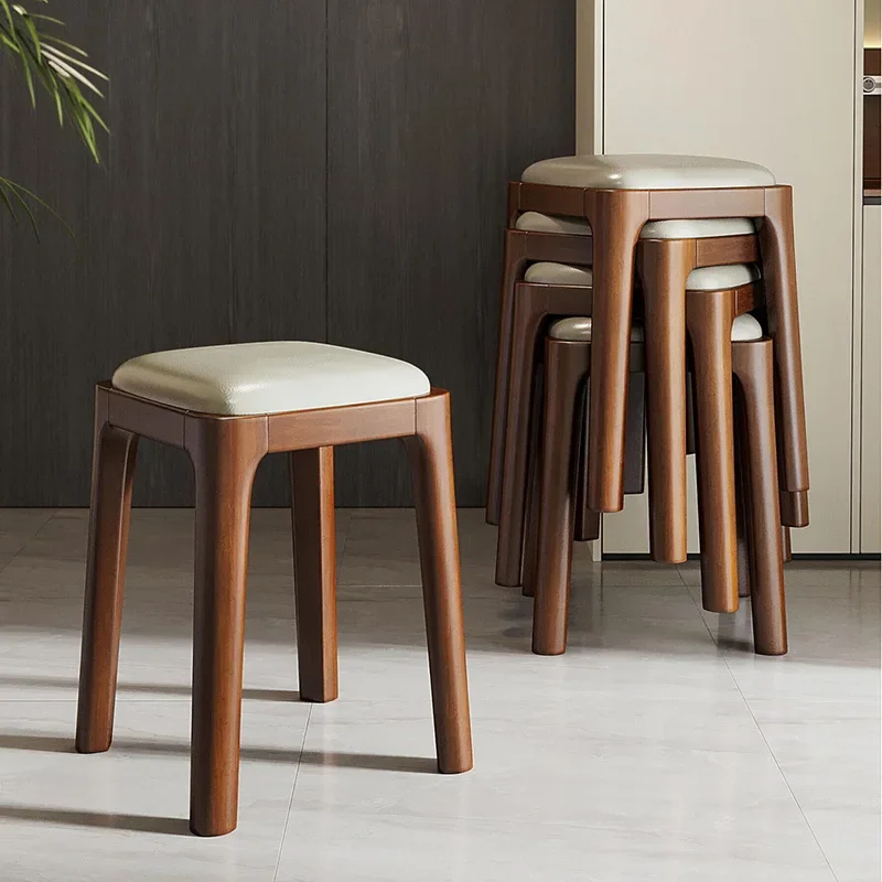 

Wooden Italian Design Stools Nordic Dressers Comfortable Vanity Stools Bedroom Cream Style Home Furniture Posti Di Lavoro LLDS