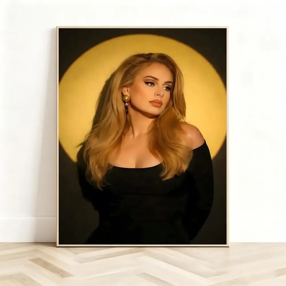 Soulful Singer A‑Adele Poster Classic Self-Adhesive PP Wall Sticker for Living Room Bar Decor Gift