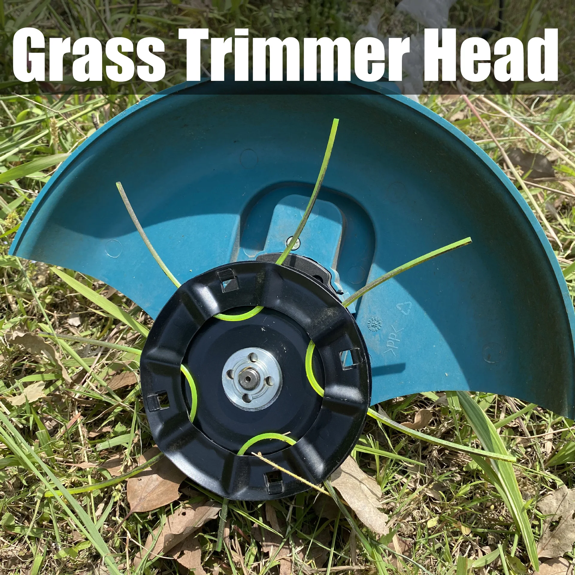 Lawn Mower Head Grass Trimmer Head Weed Brush Cutter Solid Steel Wire Wheel Head Removal 4 Lines Replacement Garden Tools Parts