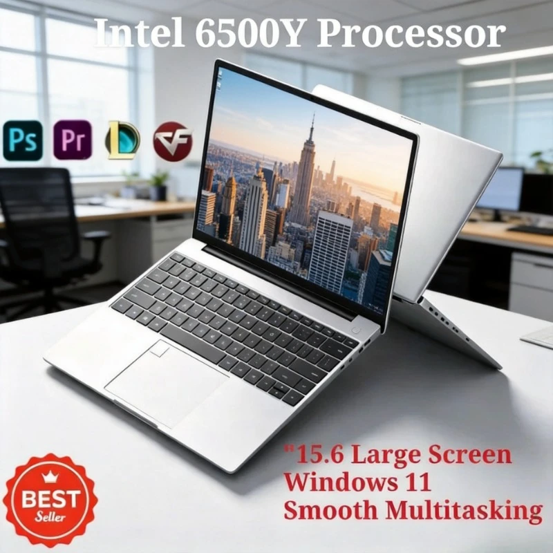 

LENO Intel 6500Y 2TB SSD 32GB RAM 5000mAh 15.6" Laptop Windows 11,Backlit Keyboard,Fingerprint,Lightweight for Business Gaming