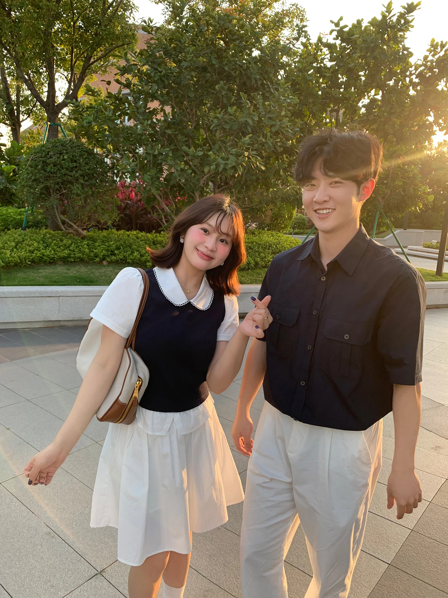 

Korean Sle plus Size ort Sve irt Fake Two-Piece Top for Fem International Students Loose Fit Cotton Polyester Blend