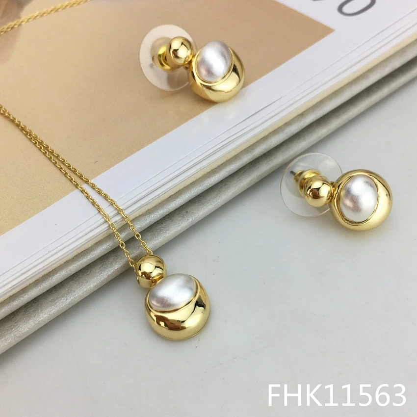 

Уникальные ювелирные изделия для костюмов, Изящные Ювелирные изделия, подвеска с серьгами для женщин для повседневного использования FHK11563