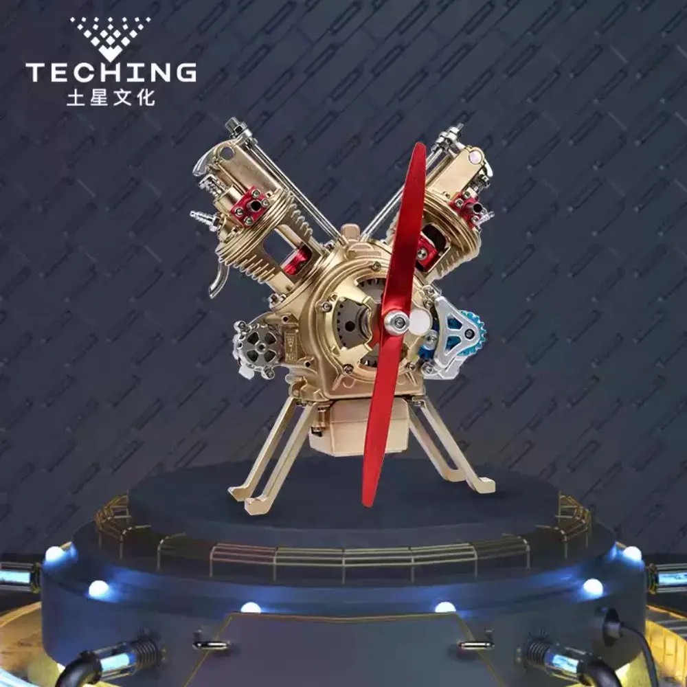 

Электрический конструктор-модель двигателя TECHING DM114 Simulation V2 – реалистичная сборная модель для самостоятельной сборки, развивающий STEM-подарок для взрослых и детей