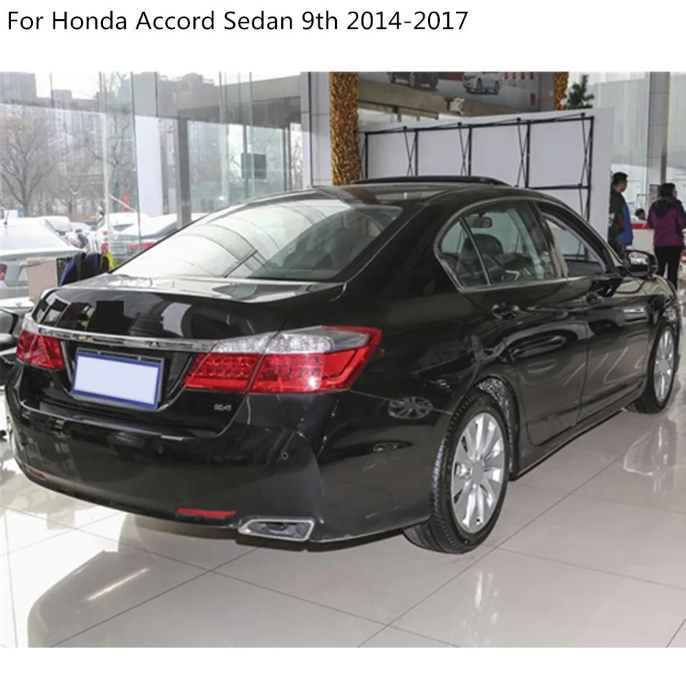 Car Body Front Fog Light Lamp Detector Frame Stick Styling ABS Chrome Cover Trim For Honda Accord Sedan 9th 2014 2015 2016 2017