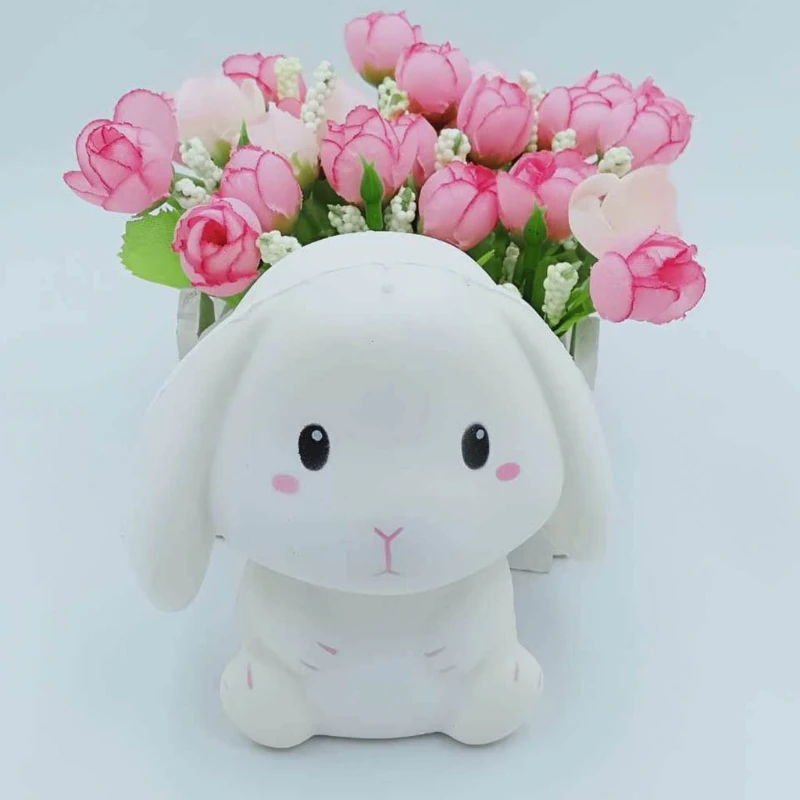 ストレスボールの圧力を和らげるそわそわスクイーズバニーバスおもちゃ、集中力を落ち着かせるため