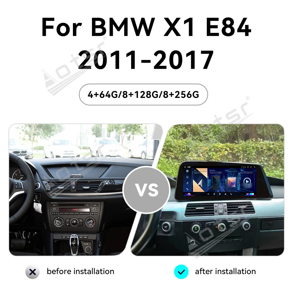 Wireless Apple CarPlay Android 13.0 Auto Car Multimedia For BMW X1 E84 2011-2017 CCC CIC Radio GPS 4G Car Radio