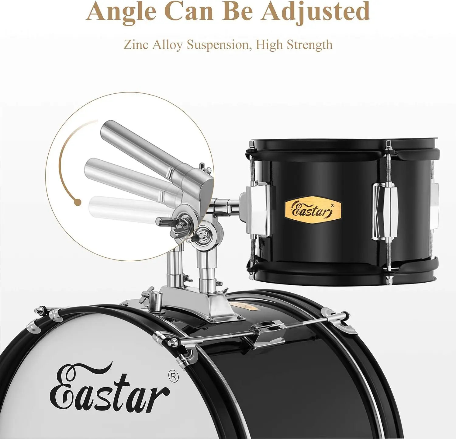 5-Piece 16-Inch Junior Drum Set for Beginners, Kids and Teens with Adjustable Throne, Cymbal, Pedal and Drumsticks