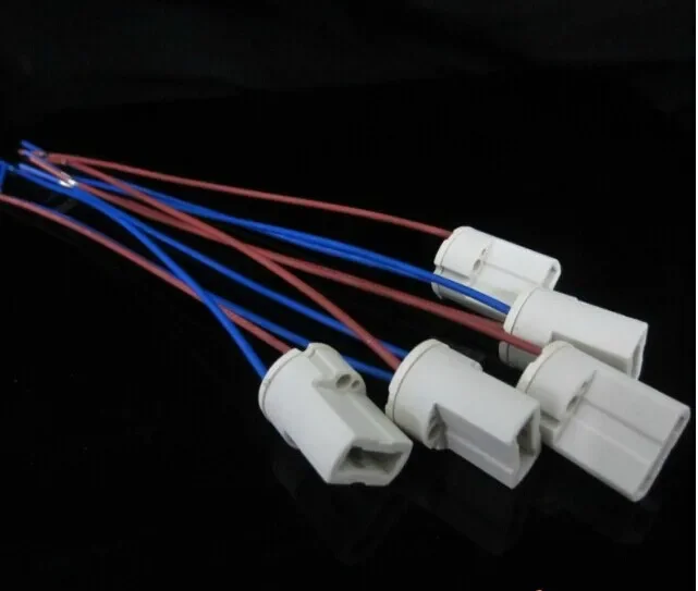 

10pcs/lot Led Lamp Base Holder G9 Ceramic Socket with 20cm Cables Wire Light Base Holders Bulb Lights Holder