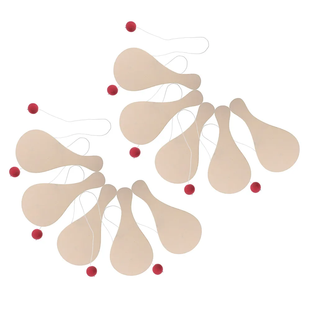 

Набор из 10 деревянных палочек для игры в мяч, неокрашенные, натуральные, для детского творчества, рисования, граффити, портативная игра для развития координации