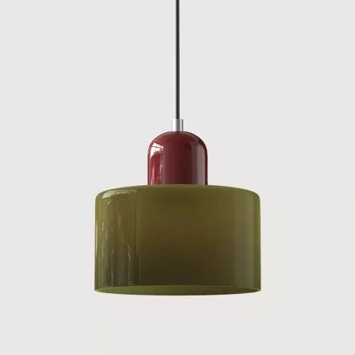 Europese Retro Glazen LED-hanglampen Slaapkamer Hoofdeinde hanglamp Restaurant Bar Koffieshop Bar Verlichtingsarmaturen