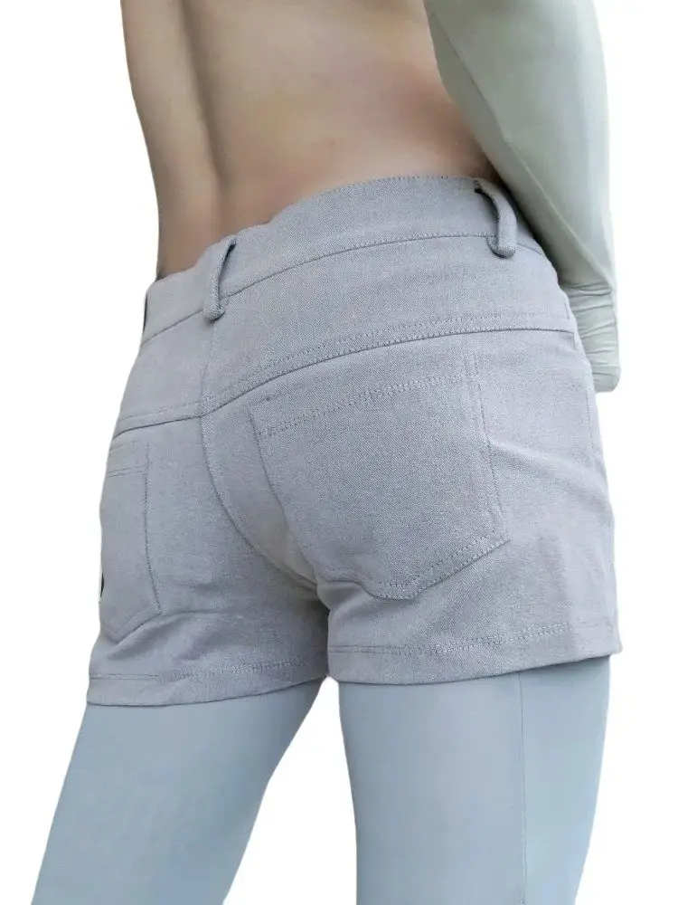 M-4XL Denim Shorts Pockets Short Jeans Pantalones Cortos Spodnie Trousers Hot Pants Tights Micro Mini Bermuda Boxershorts Trunks