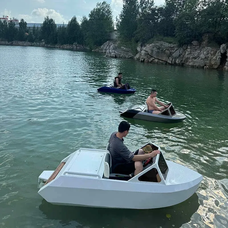 High-Speed Mini Electric Jet Ski for Competitive Water Sports Entertainment Fishing Versatile Inflatable Water Parks