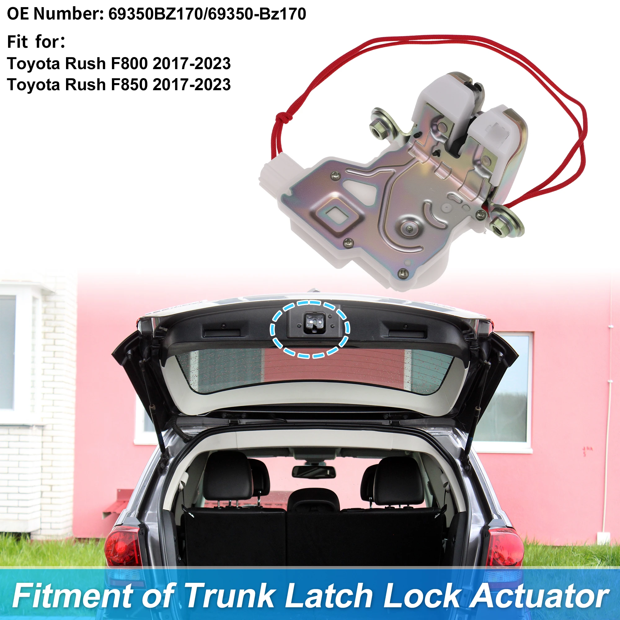 UXCELL 69350BZ170 Rear Trunk Latch Lock Actuator for Toyota Rush F800
