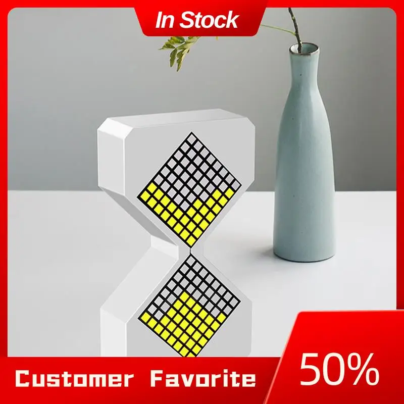 

AT03 Top LED Digital Gravity-Controlled Hourglass Night Light With Adjustable Timer For Sleeping - Dynamic Cube Design