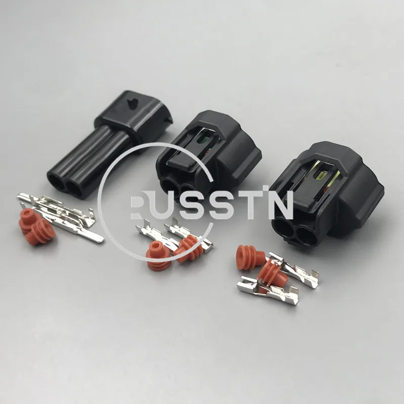 1 Set 2 Hole Fog Lamp Socket AC Assembly Sealed Auto Equivalent For Japanese IAT MAT Applications Mazda Toyota 6189-0935