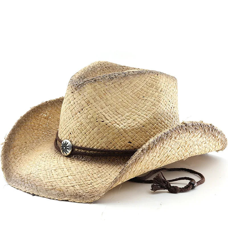 Hot Selling Western Cowboy Lafite Grass Knight Jazz Festival Gift Hat Dance Party Tide