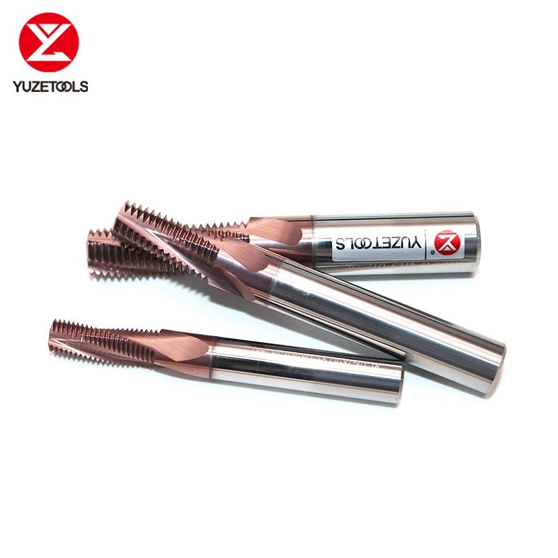 HRC68 Thread Milling Cutter Full Tooth Carbide Tungsten Steel CNC Machining  Coated Cutting Tool Thread BSPT(RC) 1/16-28 Tap