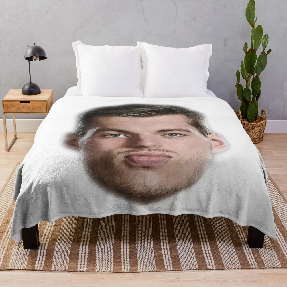 Face Verstappen Throw Blanket Retros Custom Vintage Blankets