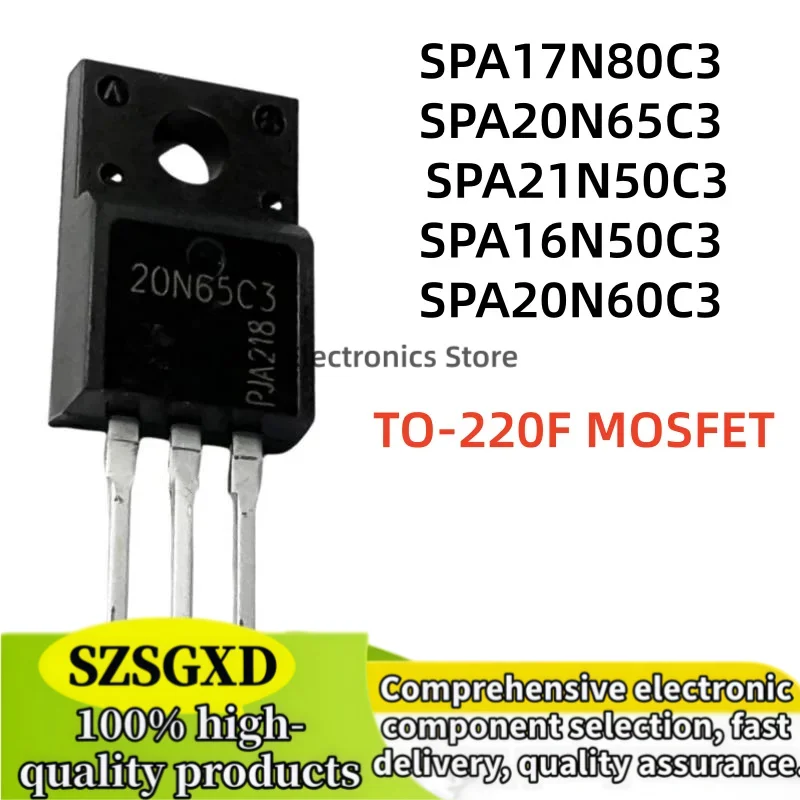 5-10pcs new SPA20N65C3 SPA21N50C3 21N50C3 20N65C3 SPA20N60C3 20N60C3 SPA20N60 SPA16N50C3 16N50C3 SPA17N80C3 17N80C3 TO-220F