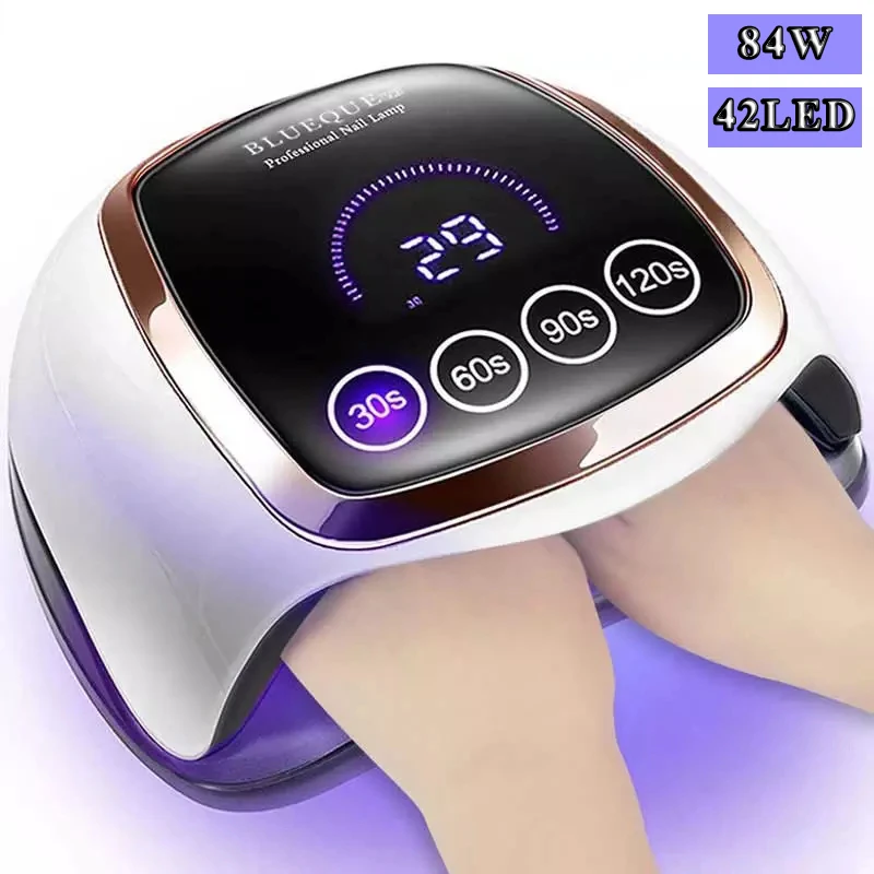 UV LED Lamp For Nails Dryer Manicure Nail Lamp With Touch Switch Motion sensing LCD Display Fast Curing All Kind Nail Gel Polish