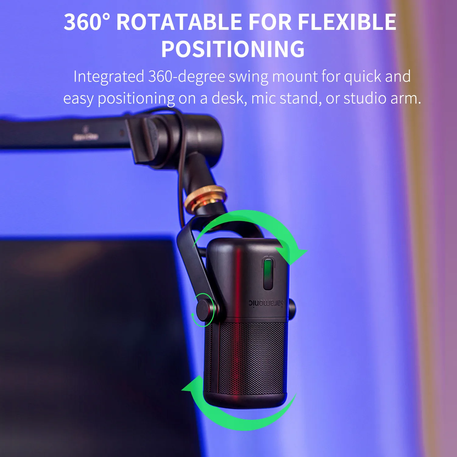 Saramonic SR-MV2000 USB Desktop Microfoon Studio Condensatormicrofoon voor PC Computer Laptop Opname Live Streaming Gaming