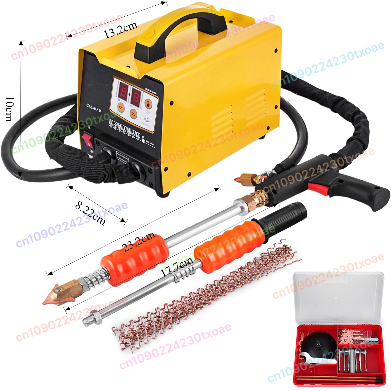GYS2600 Dent Puller Machine 2500A Yellow Multi Mode for Car Body Repair Efficient Cooling