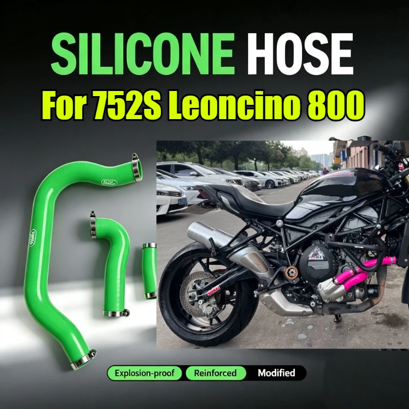 Motorcycle Colorful Reinforced Explosion-proof Silicone Radiator Coolant Hose Modified Accessories For 752S Leoncino 800 BJ750GS