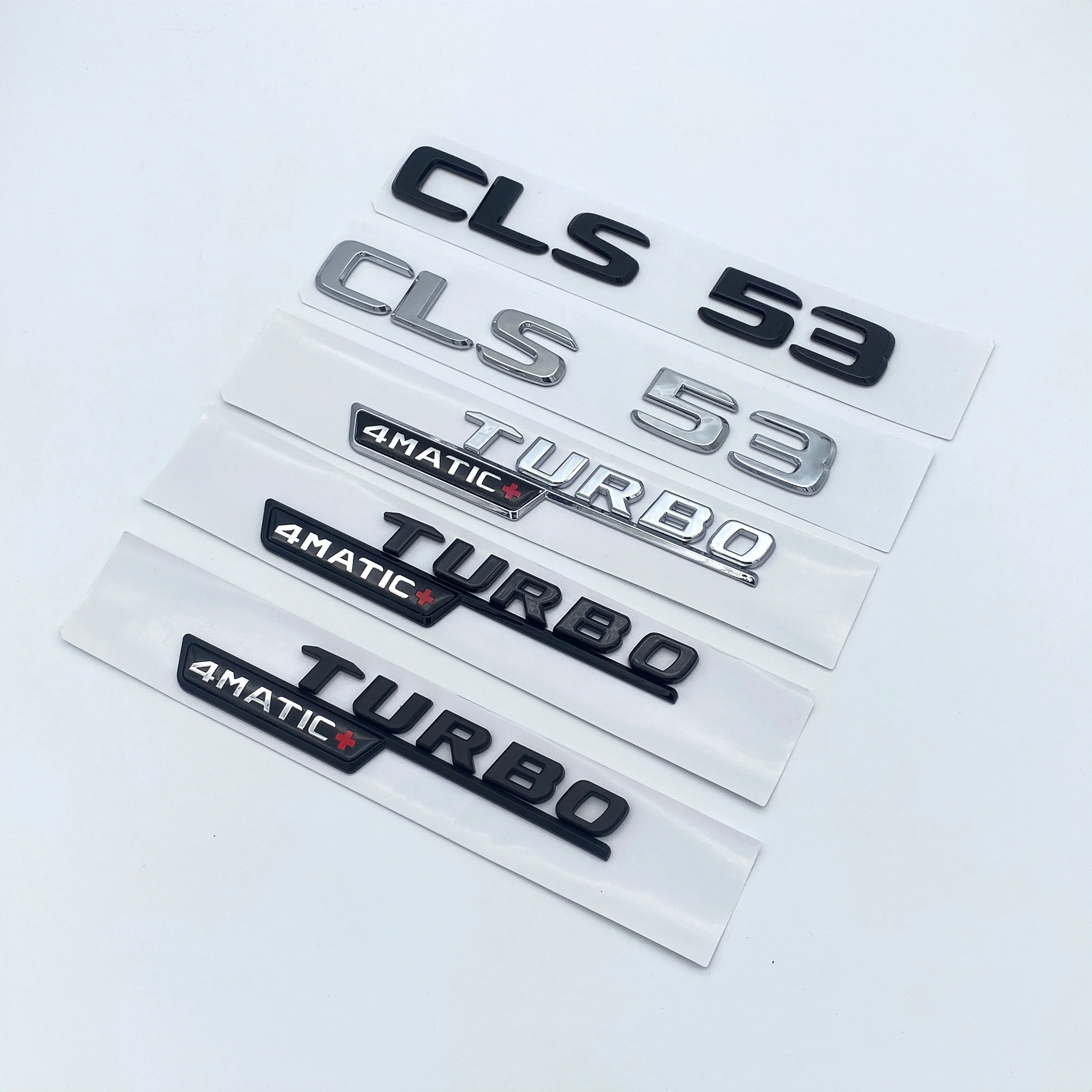 2017 Letters CLS53  Turbo 4matic+ Emblem for Mercedes Benz AMG C257 Car Styling Fender Trunk Nameplate Logo Sticker